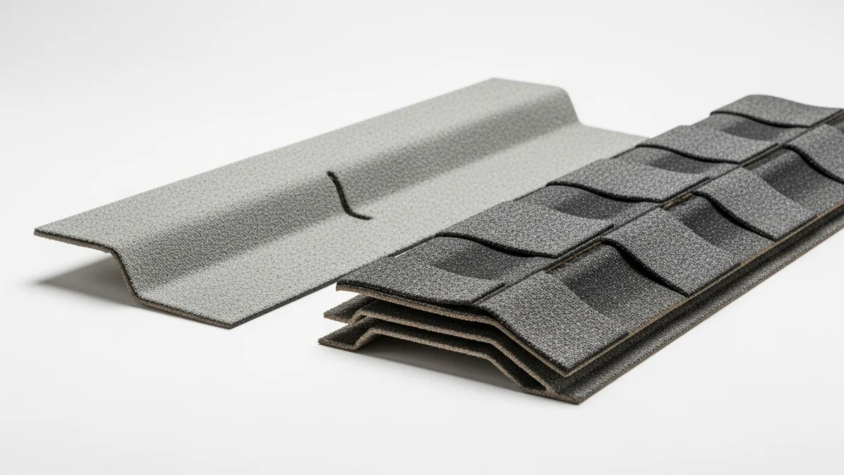 3-tab shingles vs architectural laminate shingles side-by-side comparison on a Northern Virginia home