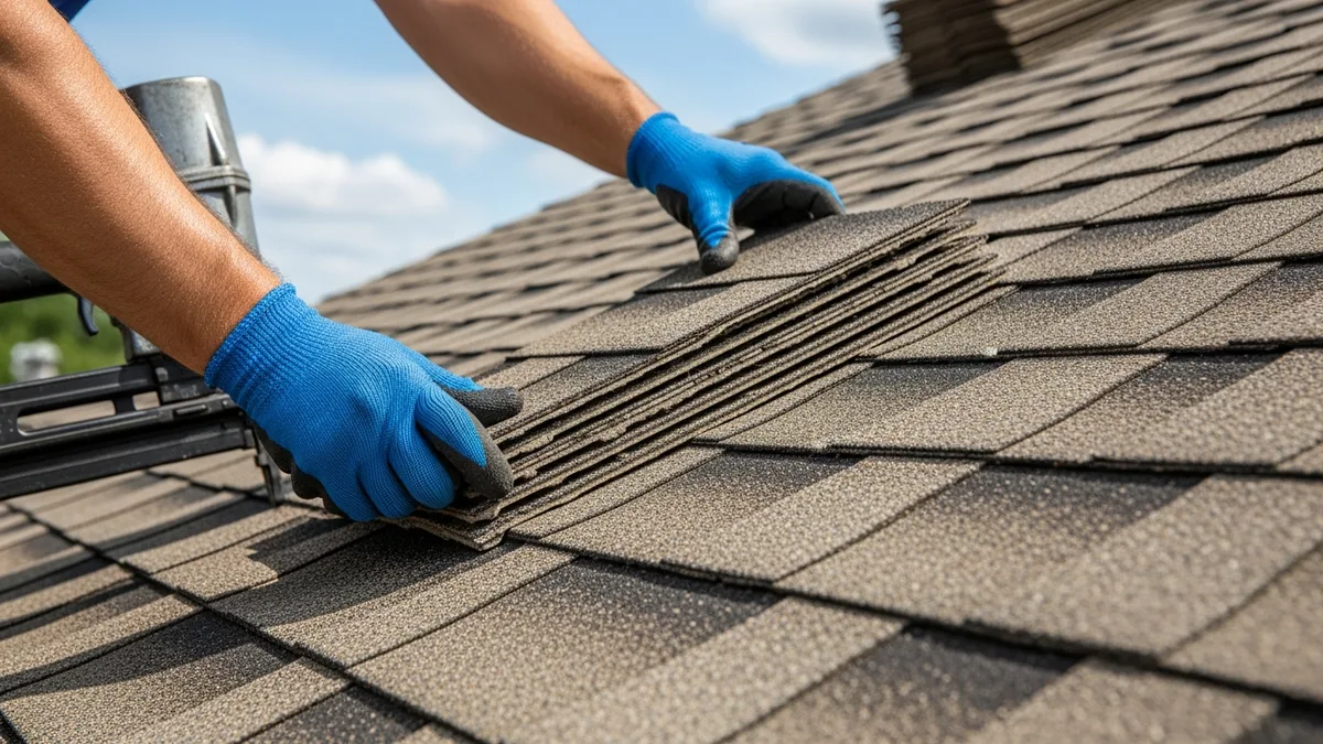 GAF certified roofing installation on a Woodbridge Virginia home