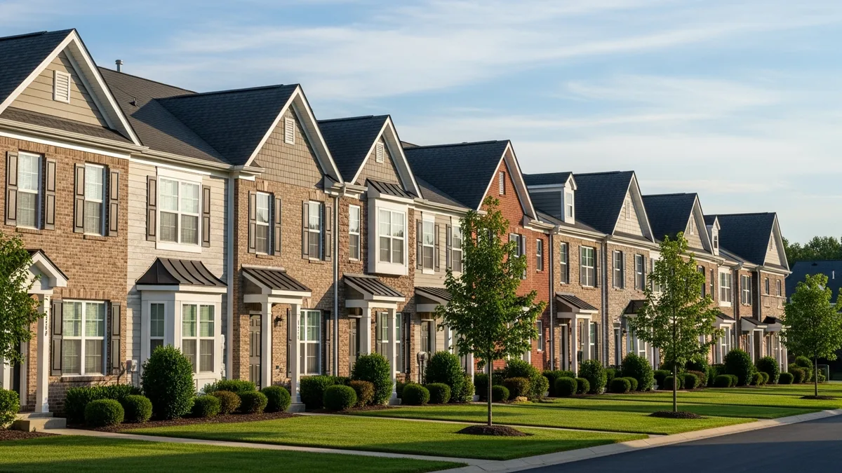 HOA-governed community in Prince William County with uniform roofing