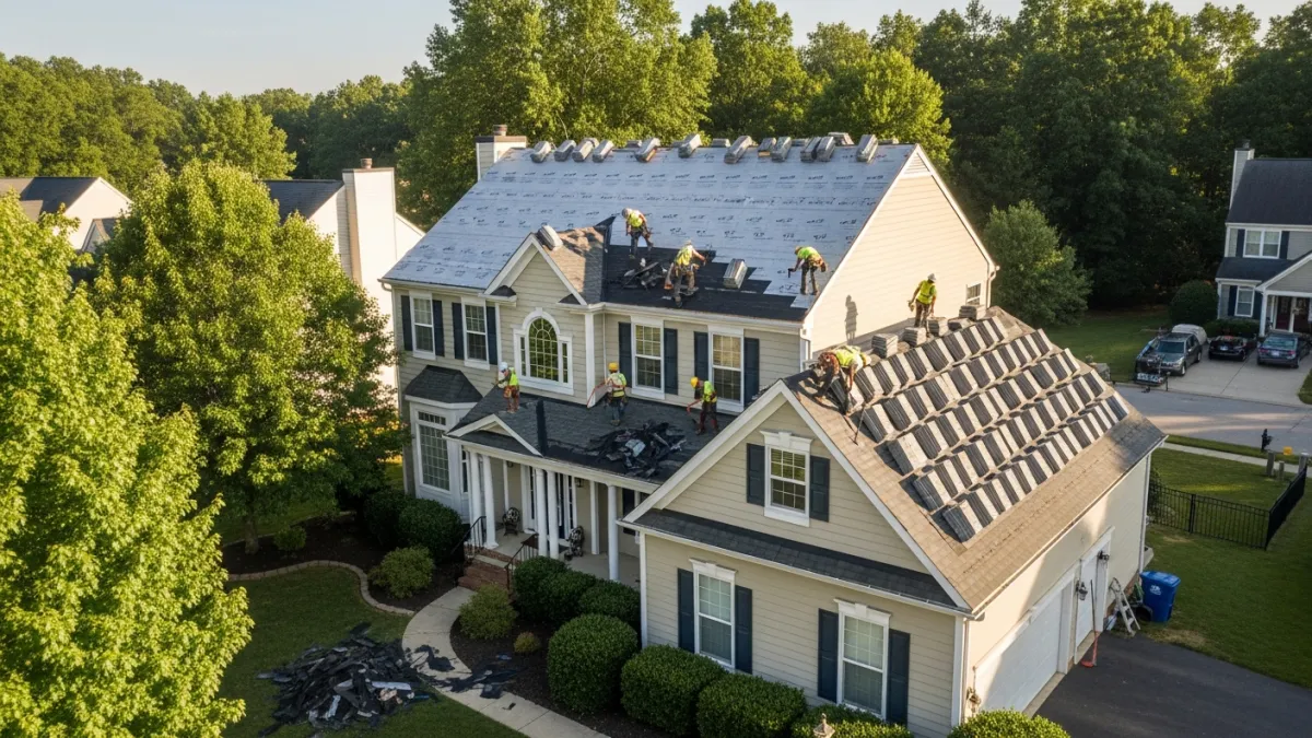 Roof replacement process guide for Woodbridge VA homeowners