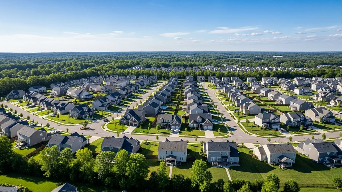 Residential homes in Bristow Virginia with professional roofing