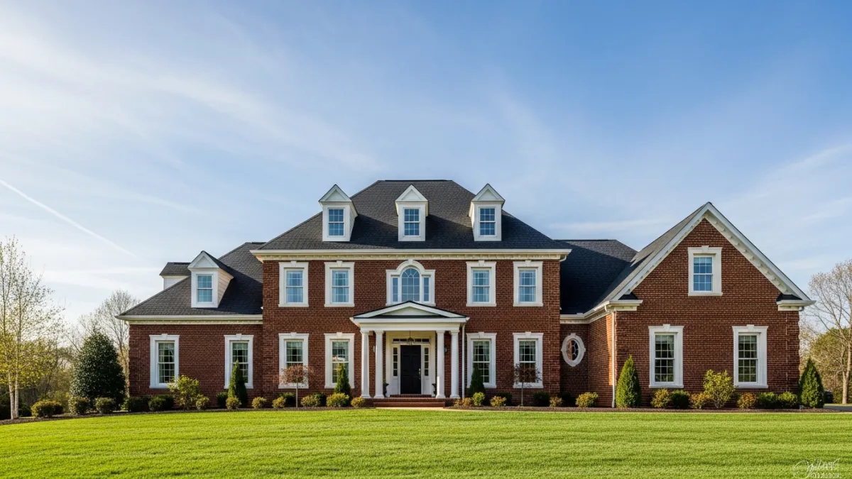 Roofing company crew working on a residential home in Woodbridge VA