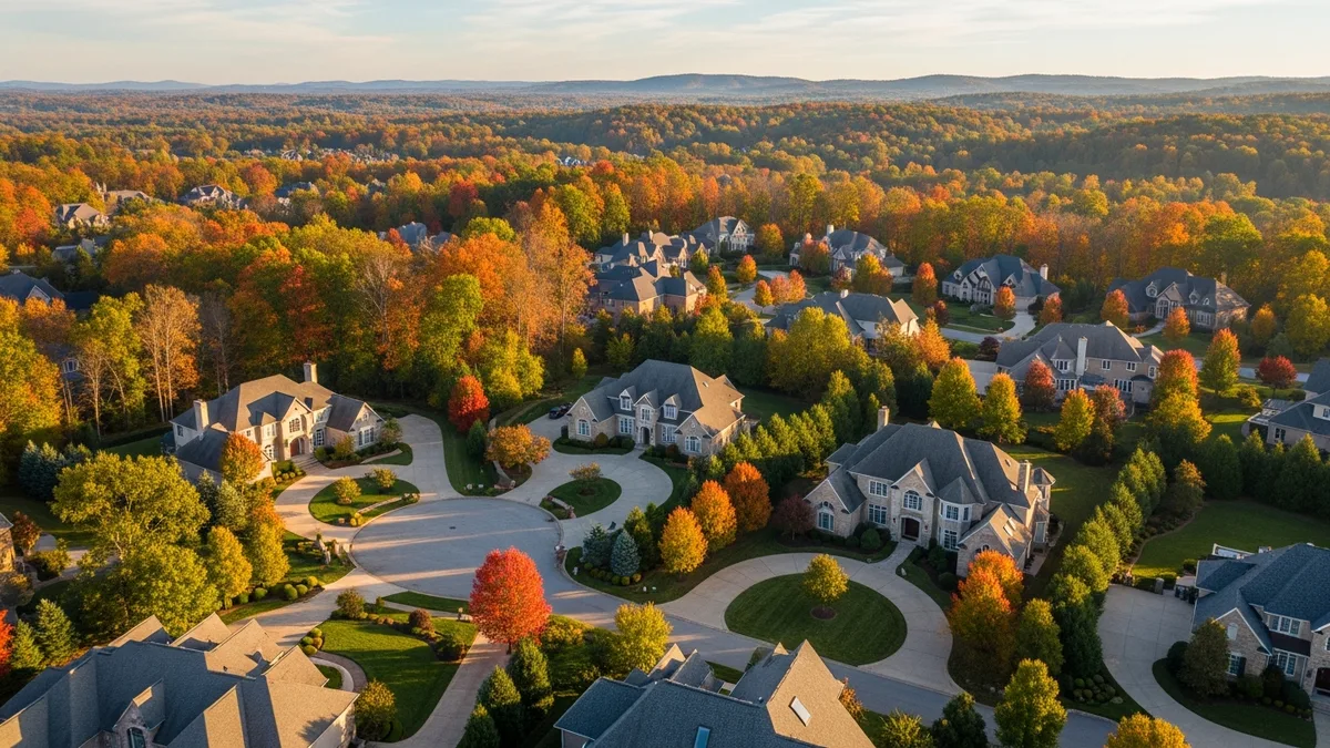 Upscale residential homes in Fairfax Station Virginia with quality roofing